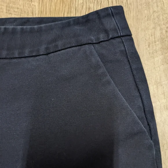 Karl Lagerfeld Paris Navy Blue Dress Pants Cropped